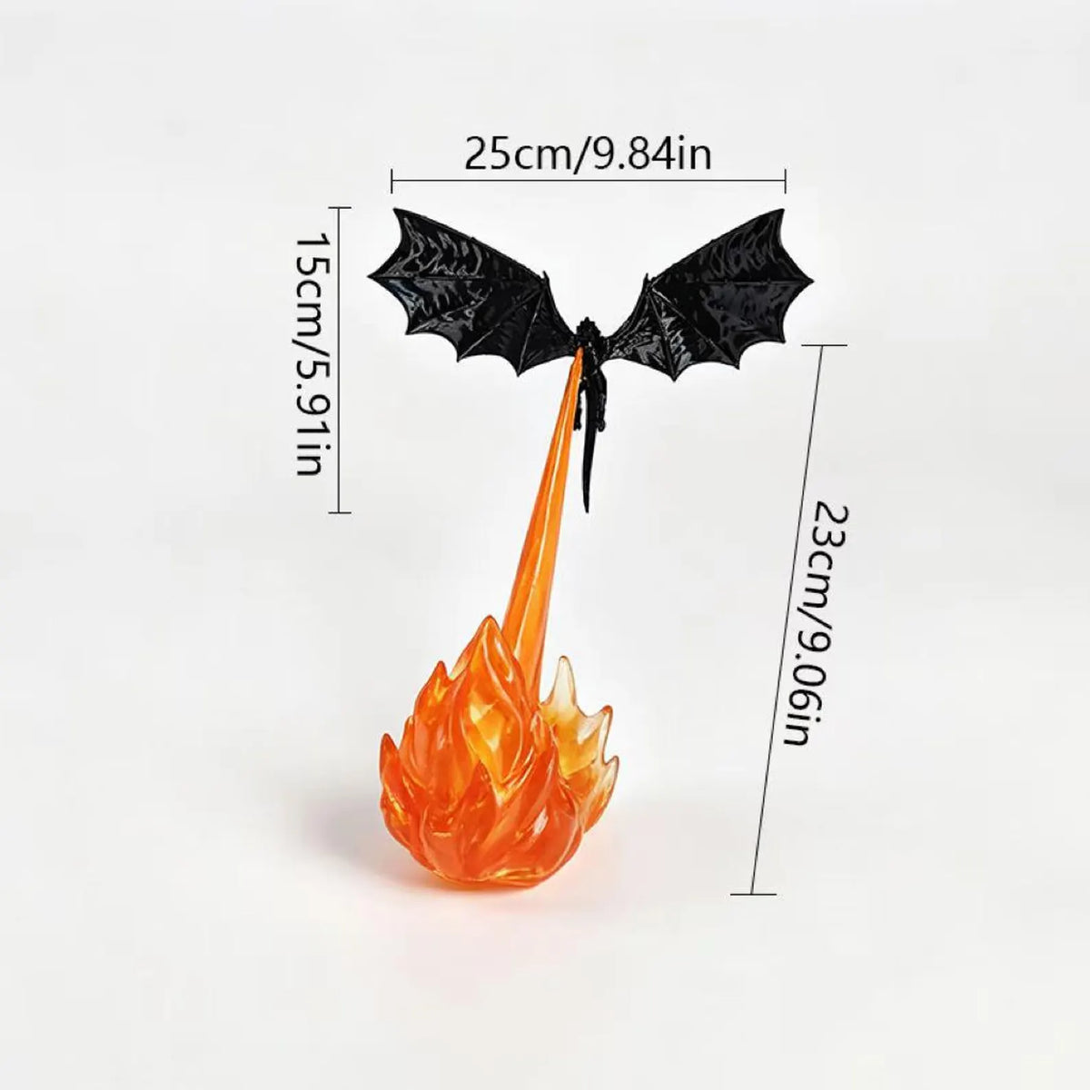 DragonFlame 3D – Fire-Breathing Dragon LED Bookshelf Decor | Buy 1 Get 1 Free