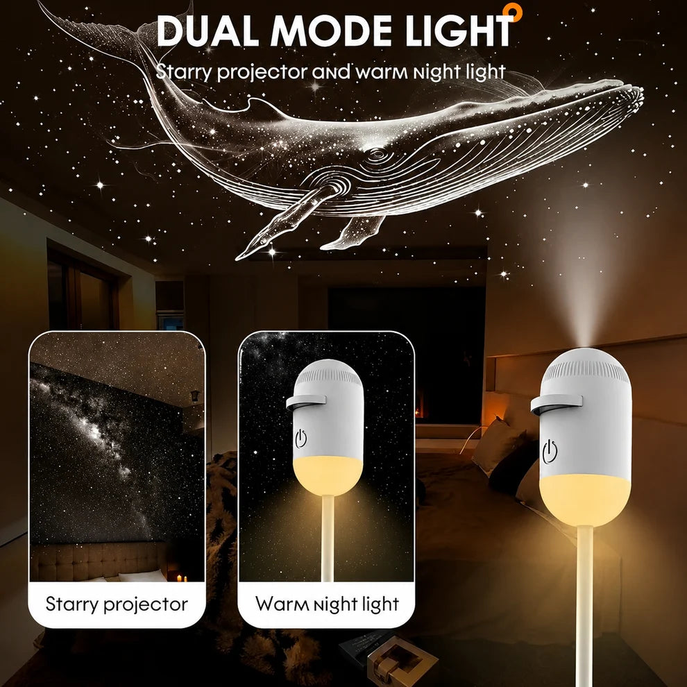GalaxyGlow Projector – Magical Starry Sky Night Light for Bedroom Decor | BUY 1 GET 1 FREE