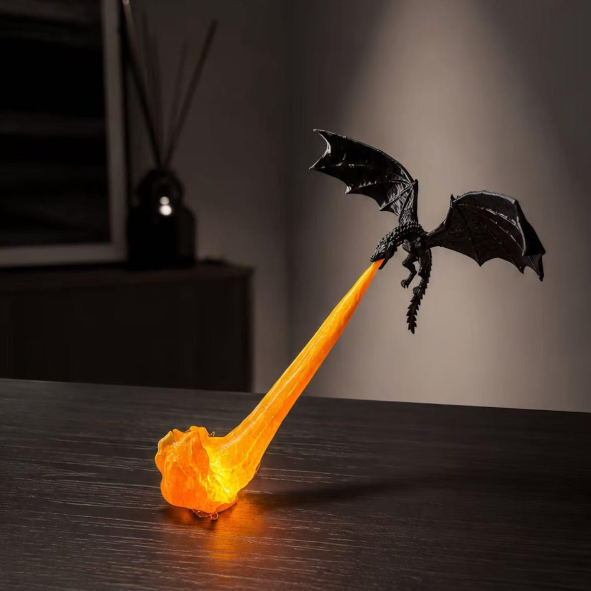 DragonFlame 3D – Fire-Breathing Dragon LED Bookshelf Decor | Buy 1 Get 1 Free