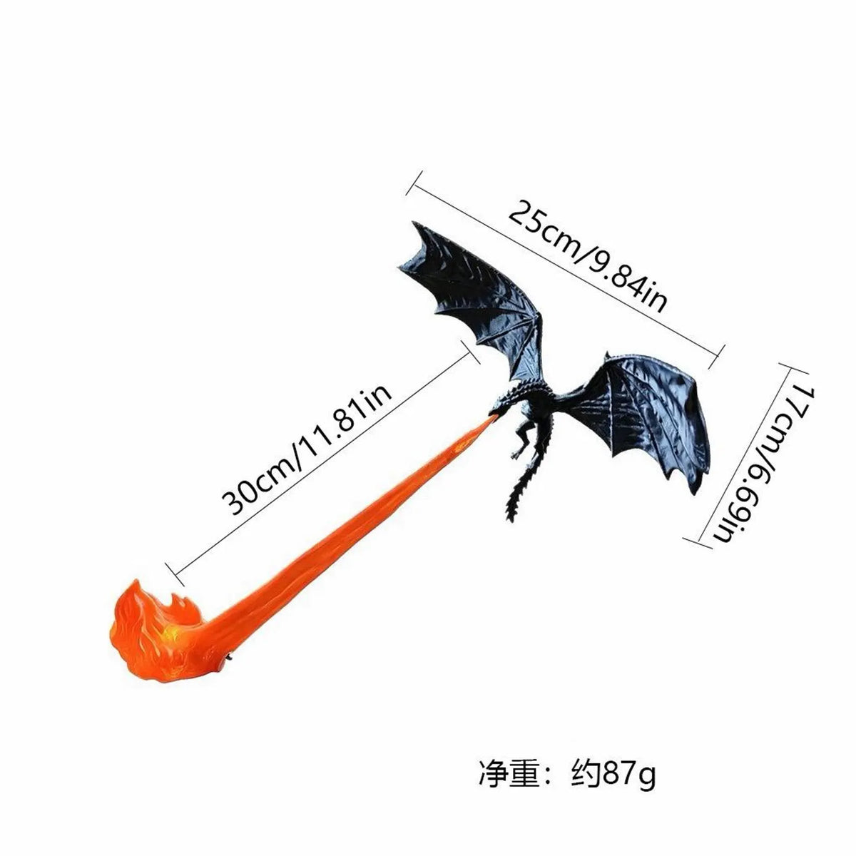 DragonFlame 3D – Fire-Breathing Dragon LED Bookshelf Decor | Buy 1 Get 1 Free