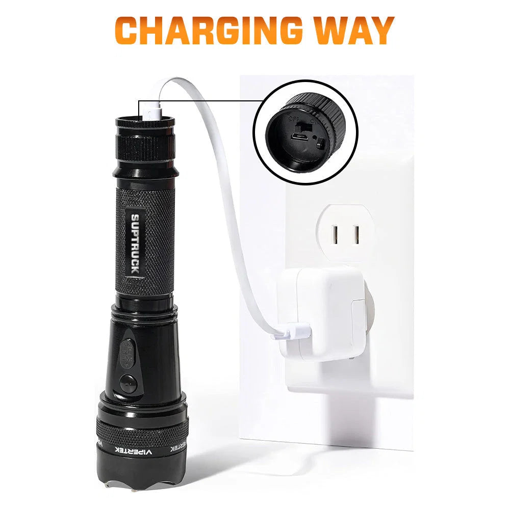 🛡️ VoltGuard X95 – Rechargeable Portable LED Torch for Home, Travel & Emergency Use | Buy 1 Get 1 Free