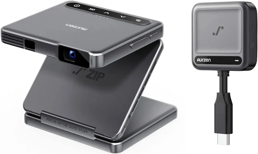 Tri-Fold Portable Mini Projector – Compact Foldable Design for Home En ...